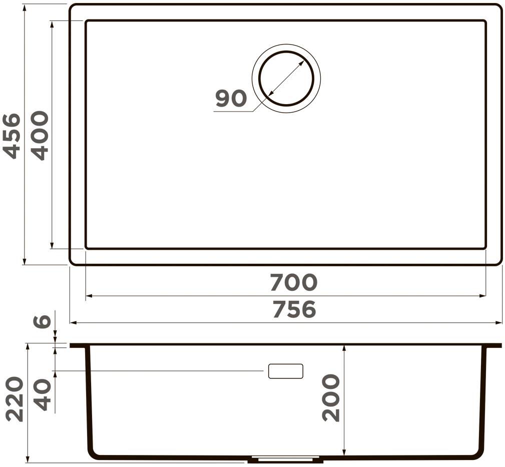 Мойка кухонная Omoikiri Yamakawa 75T-U/I PL 4993464 Tetogranit, платина