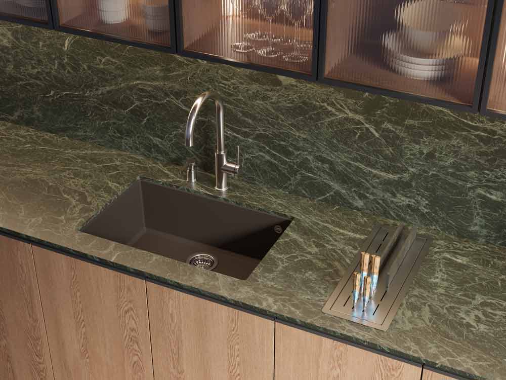 Мойка кухонная Omoikiri Tedori 66-U ES 4997237 Tetogranit, espresso