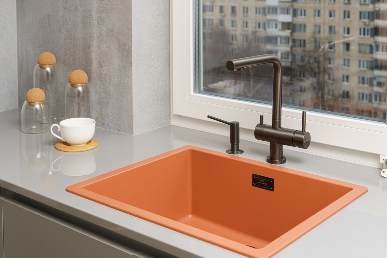 Мойка кухонная Omoikiri Yamakawa 55-U/I CN 4997033 Artceramic, canyon