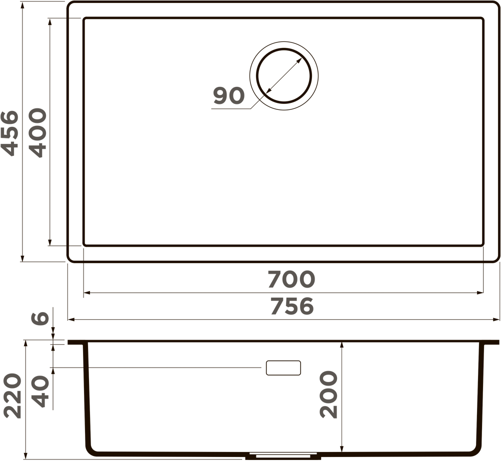 Мойка кухонная Omoikiri Yamakawa 75 Integra GR 4997276 Artceramic, leningrad grey