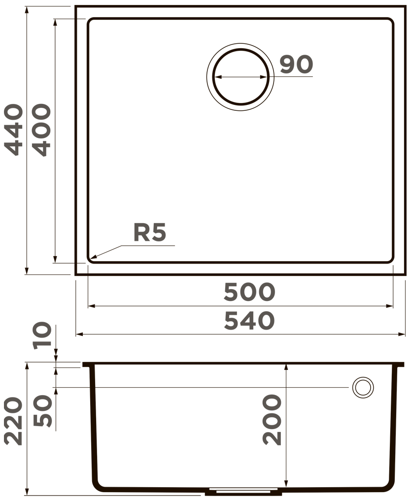 Мойка кухонная Omoikiri Bosen 54-U WH 4993164 Tetogranit, белый