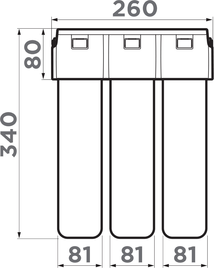 Комплект Omoikiri Nagano P GR с фильтром Pure Drop Lite 4219.8028P для кухни, leningrad grey